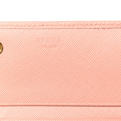 Prada Saffiano Metal Continental Flap Wallet Orchidea 5 of 10