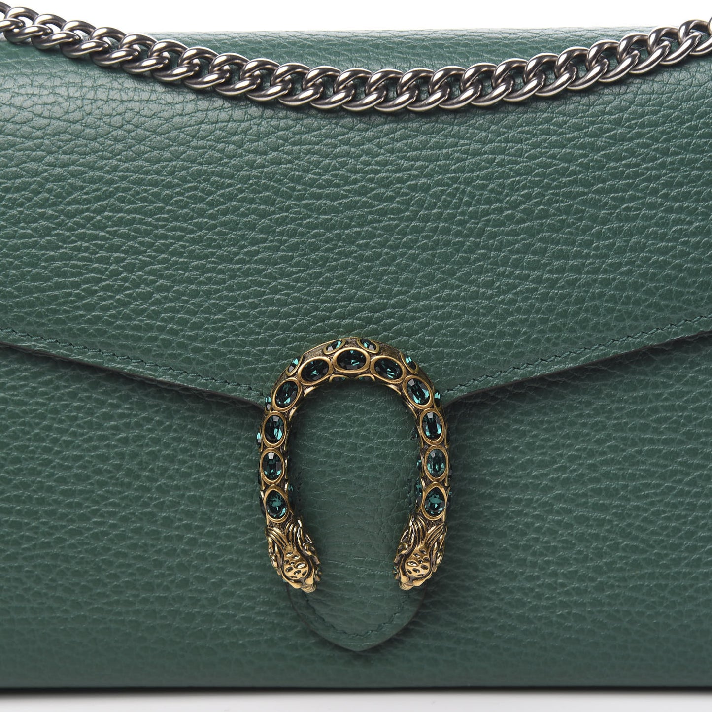 Calfskin Mini Dionysus Chain Wallet Emerald