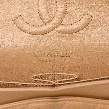 Chanel Caviar Quilted Medium Double Flap Beige 6 of 25