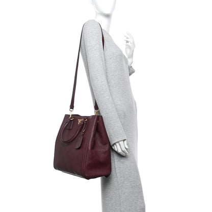 Prada Vitello Daino Tote Granato 2 of 11