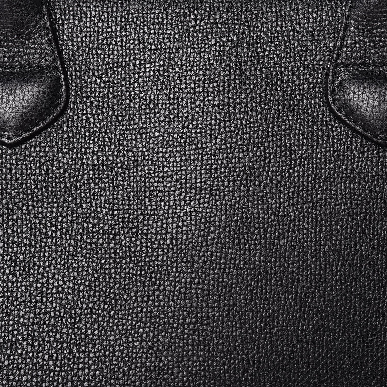 Burberry Grainy Calfskin House Check Large Banner Tote Black 7 of 9