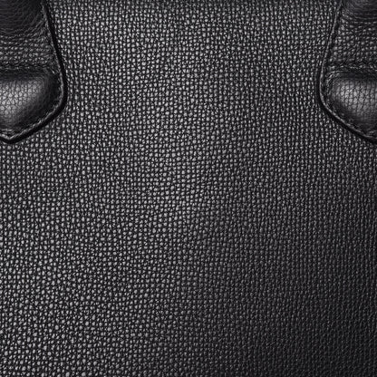 Burberry Grainy Calfskin House Check Large Banner Tote Black 7 of 9