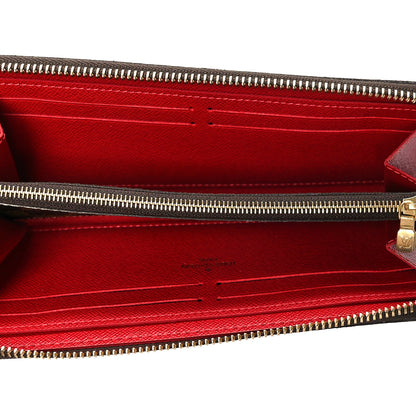 Louis Vuitton Damier Ebene Clemence Wallet Cherry 5 of 7