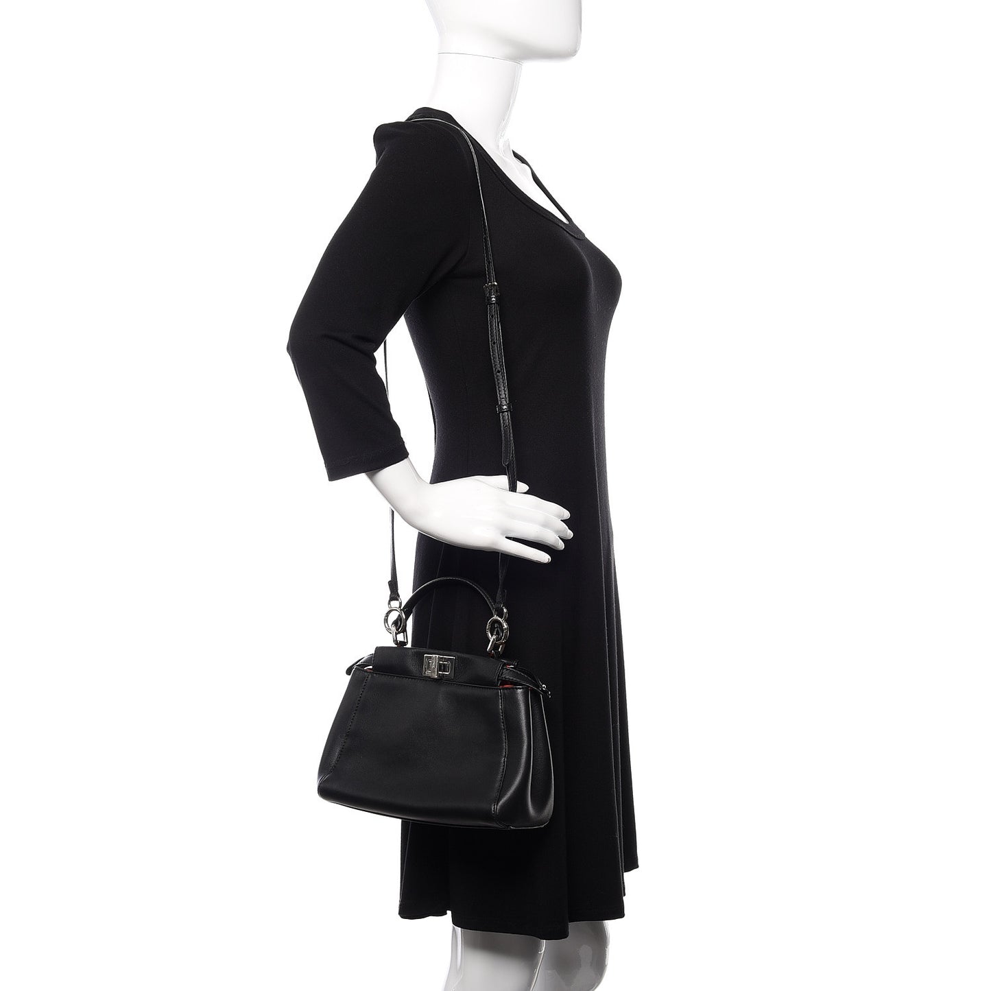 Nappa Karung Monster Eyes Mini Peekaboo Iconic Satchel Black Papavero