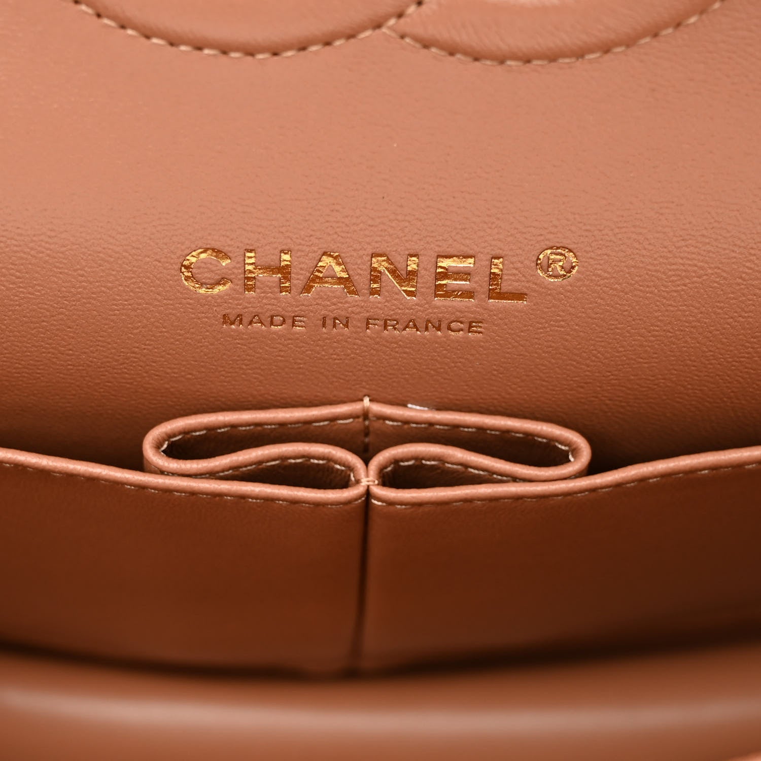 Chanel Lambskin Quilted Medium Double Flap Brown 6 of 10