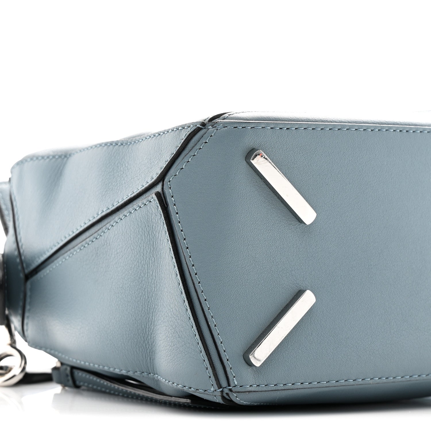 Loewe Calfskin Small Puzzle Bag Stone Blue 8 of 9