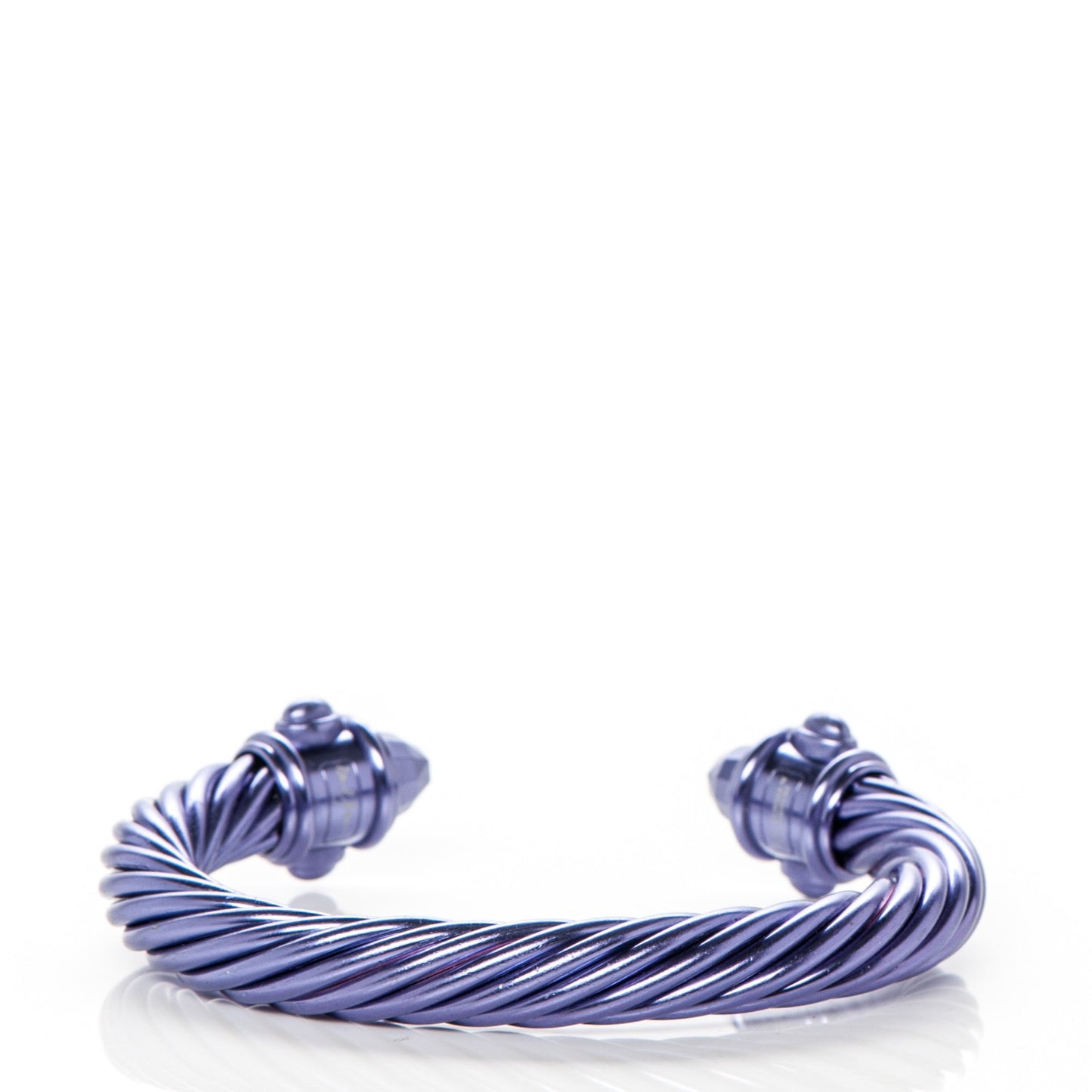 Aluminum 10mm Renaissance Cable Bracelet Purple