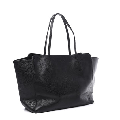 Gucci Pebbled Calfskin Medium Swing Tote Black 2 of 12