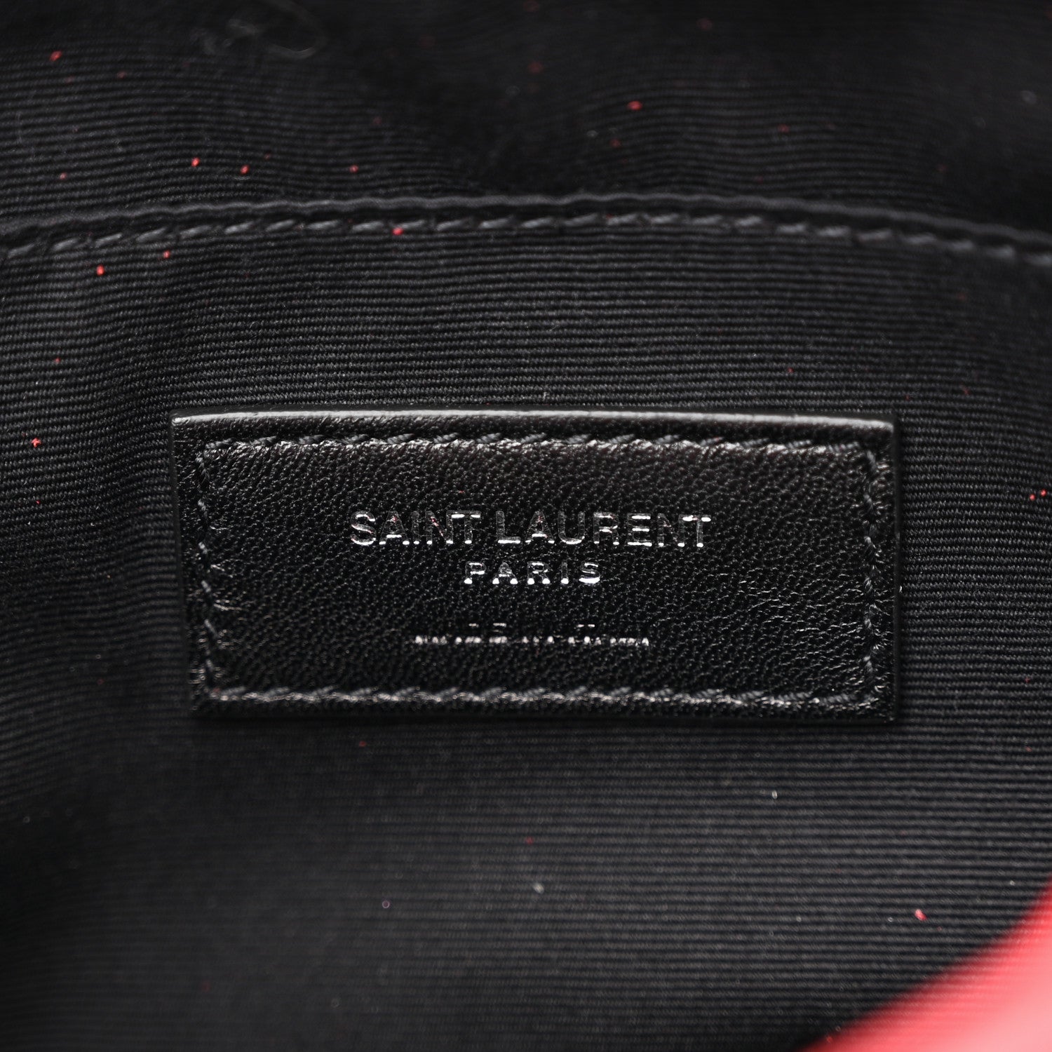 Saint Laurent Lambskin Monogram Lou Belt Bag Red 6 of 10