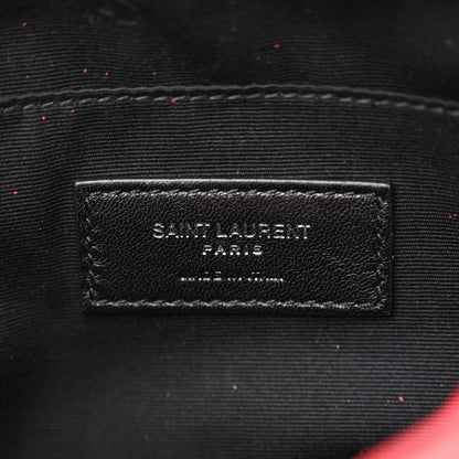 Saint Laurent Lambskin Monogram Lou Belt Bag Red 6 of 10