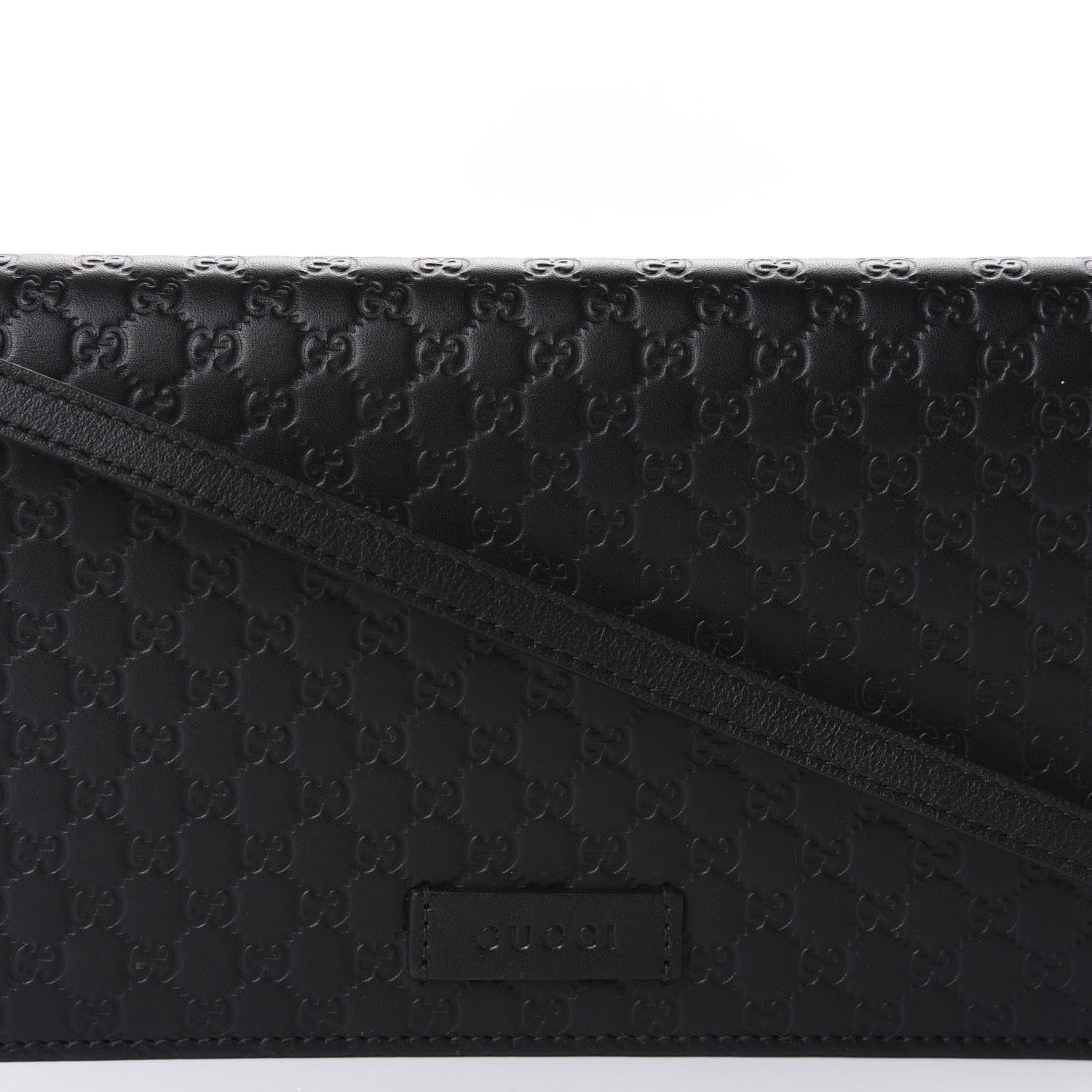 Gucci Microguccissima Crossbody Wallet Black 9 of 10