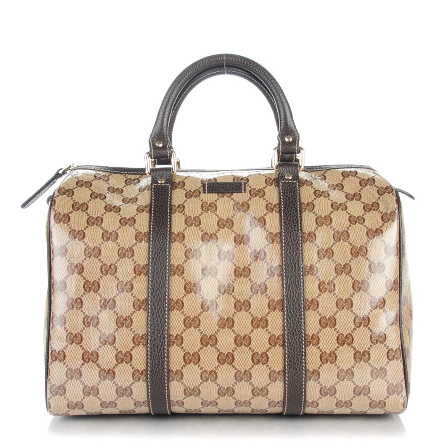 Gucci Crystal Monogram Medium Joy Boston Dark Brown 1 of 10