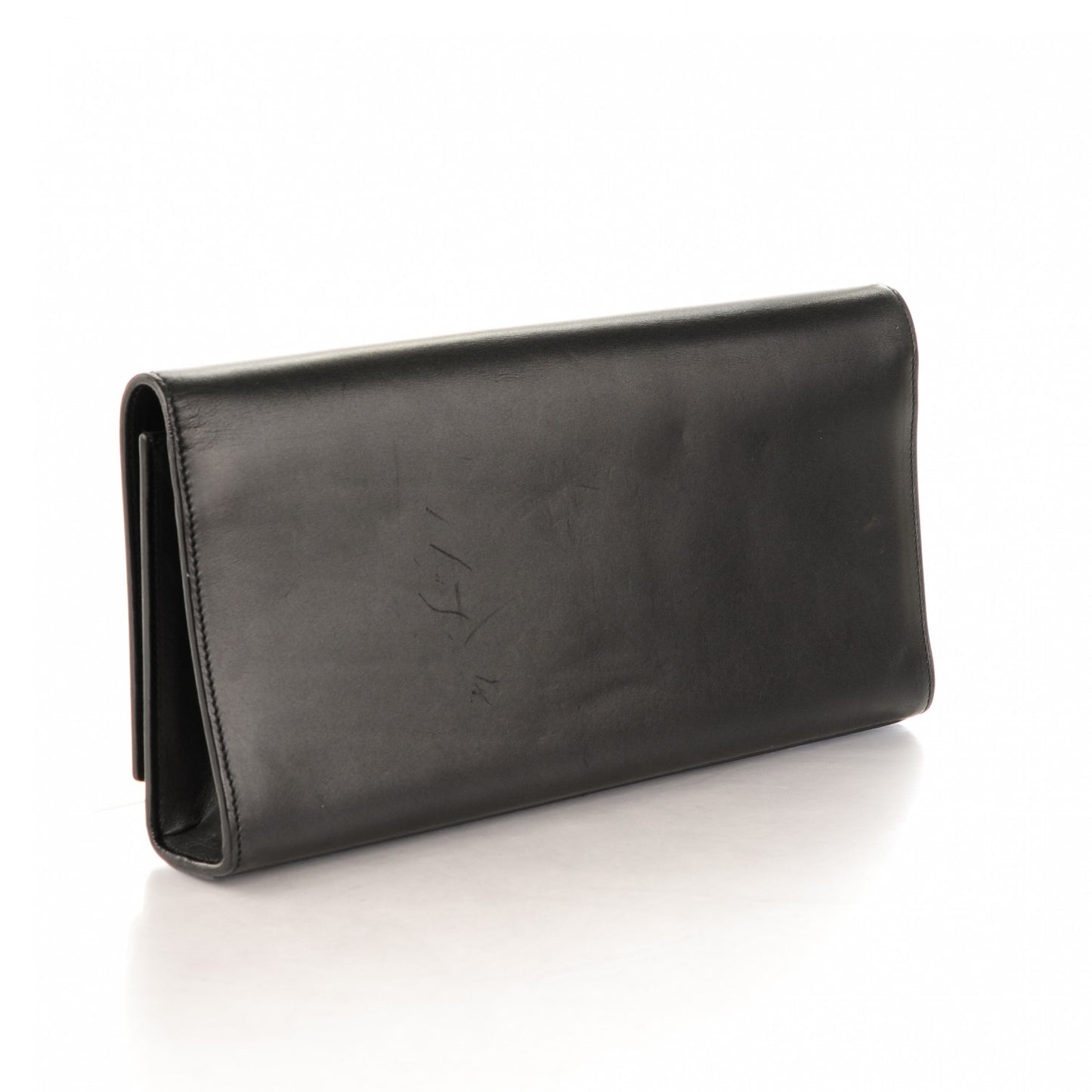 Calfskin Classic Monogram Clutch Black
