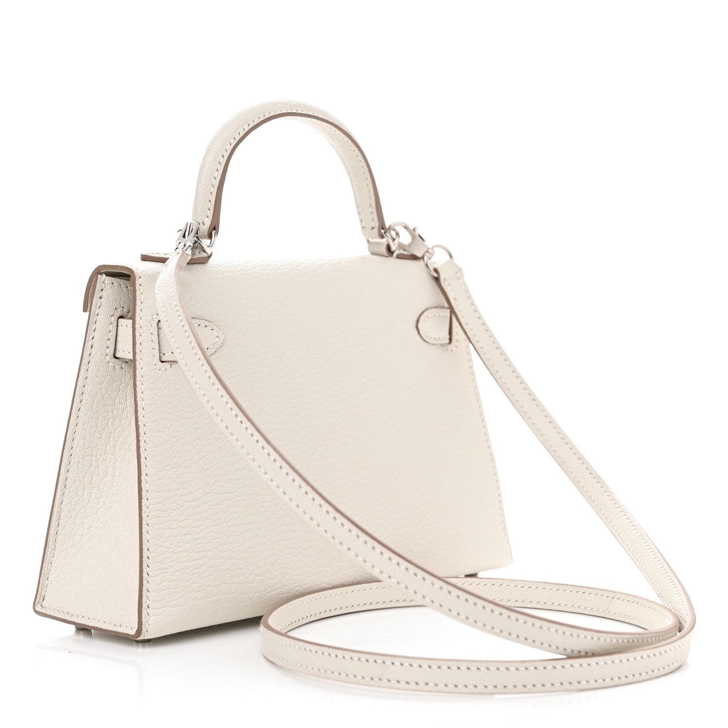 Hermes Chevre Mysore Mini Kelly Sellier 20 Mushroom 2 of 11