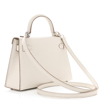 Hermes Chevre Mysore Mini Kelly Sellier 20 Mushroom 2 of 11