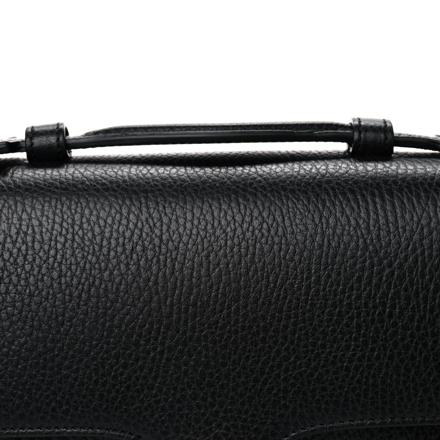 Gucci Dollar Calfskin Interlocking G Top Handle Shoulder Bag Black 9 of 13