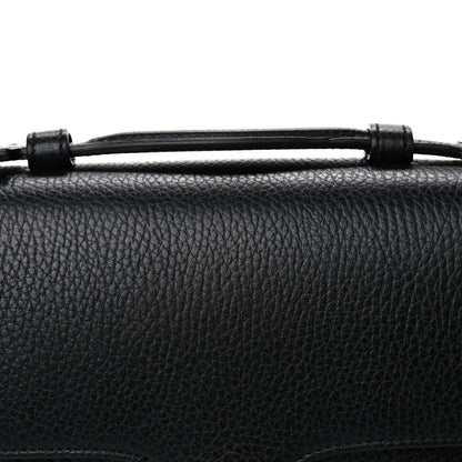 Gucci Dollar Calfskin Interlocking G Top Handle Shoulder Bag Black 9 of 13