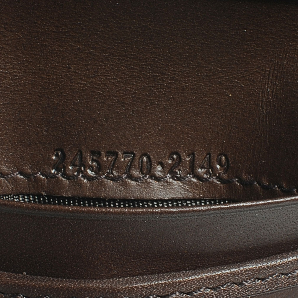 Gucci Mens Leather Web Bi-Fold Wallet Brown 6 of 7