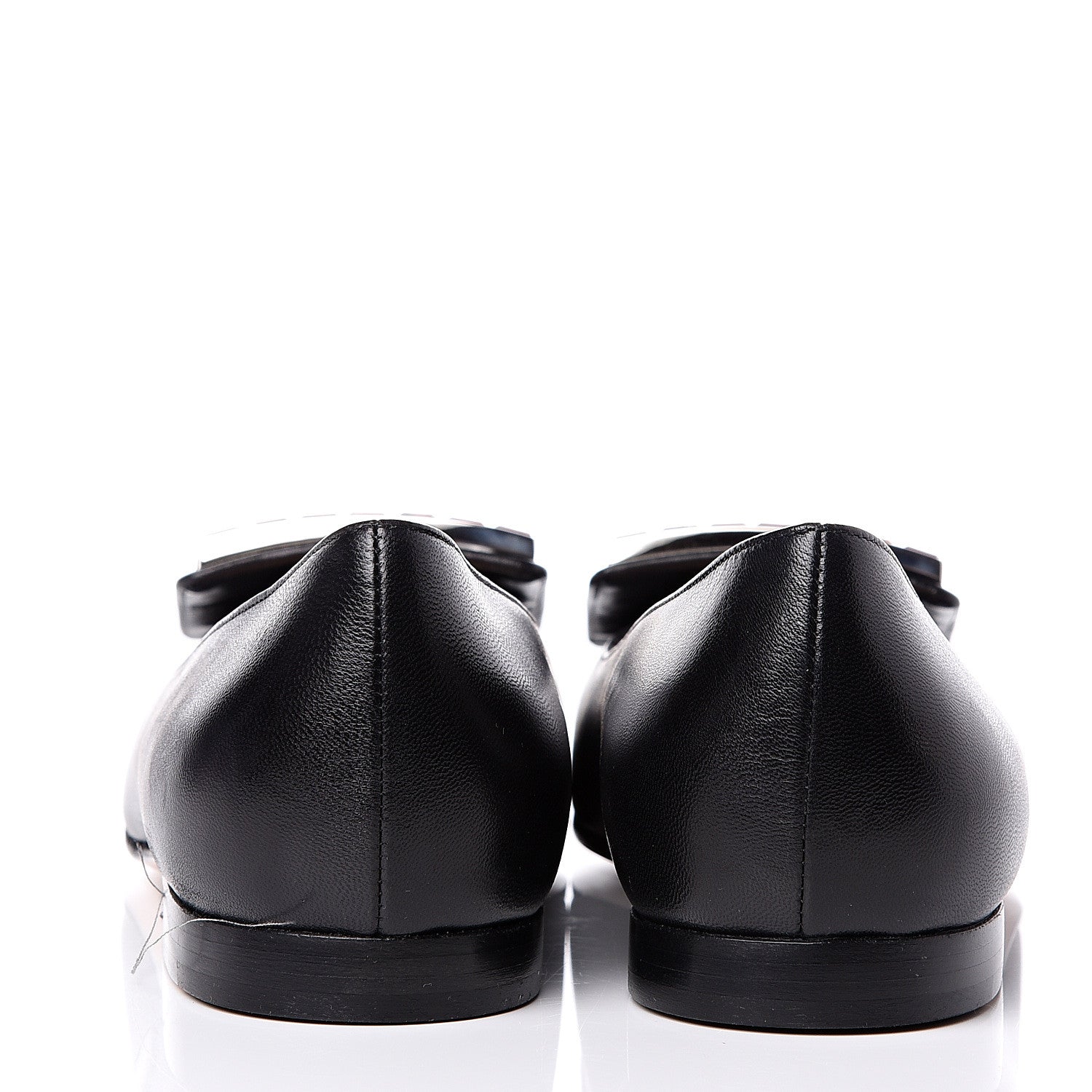 Gucci Malaga Kid Crystal Square G Madelyn Ballet Flats 36 Black 7 of 11