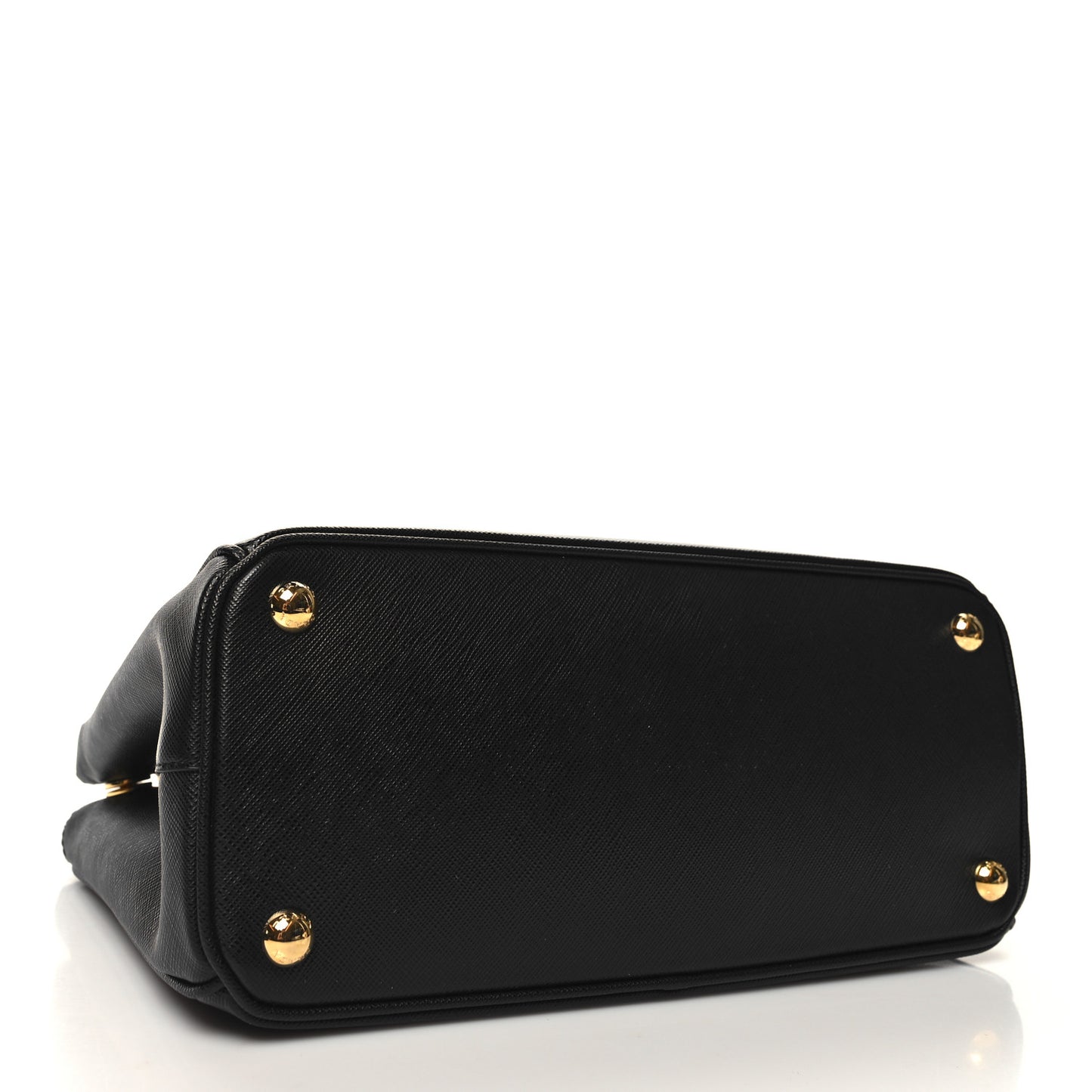 Saffiano Small Galleria Double Zip Tote Black