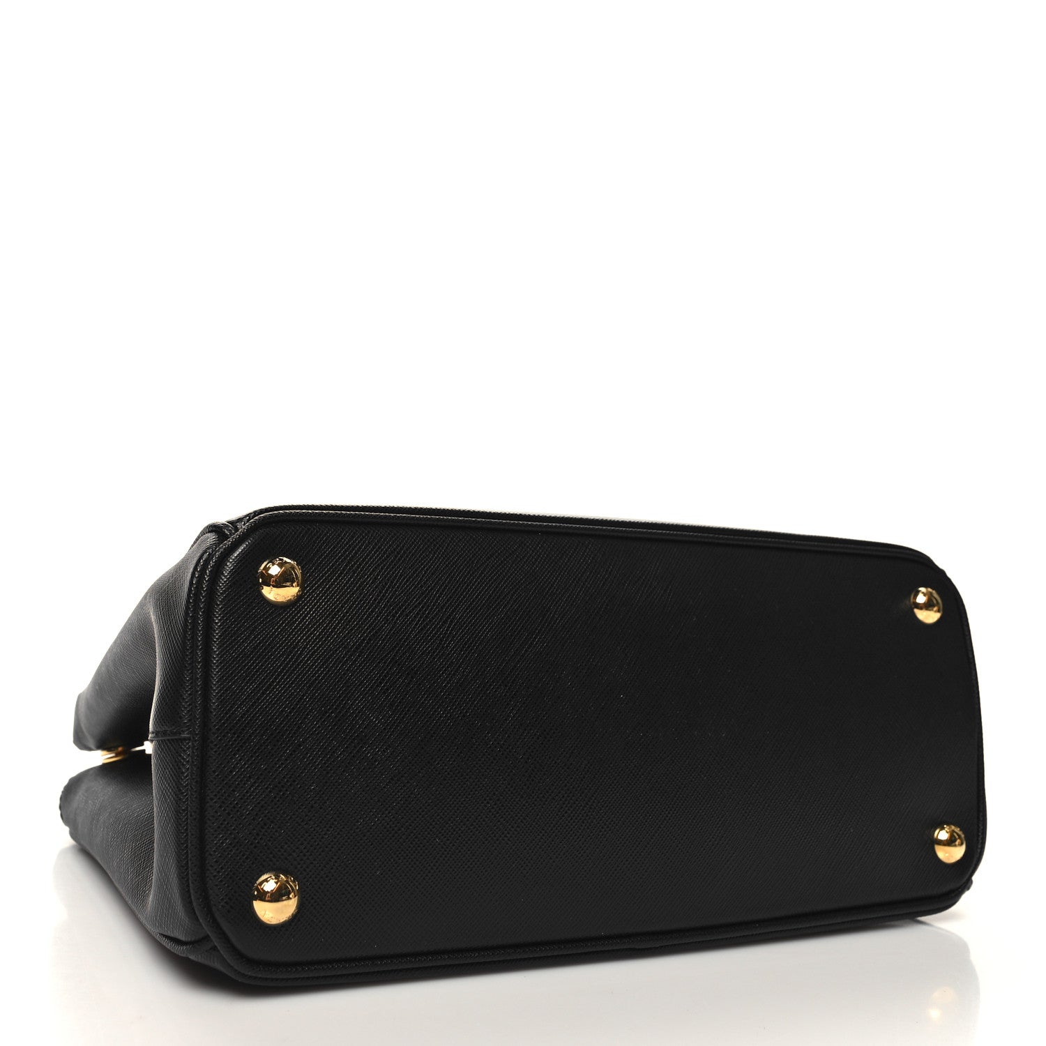 Prada Saffiano Small Galleria Double Zip Tote Black 4 of 9
