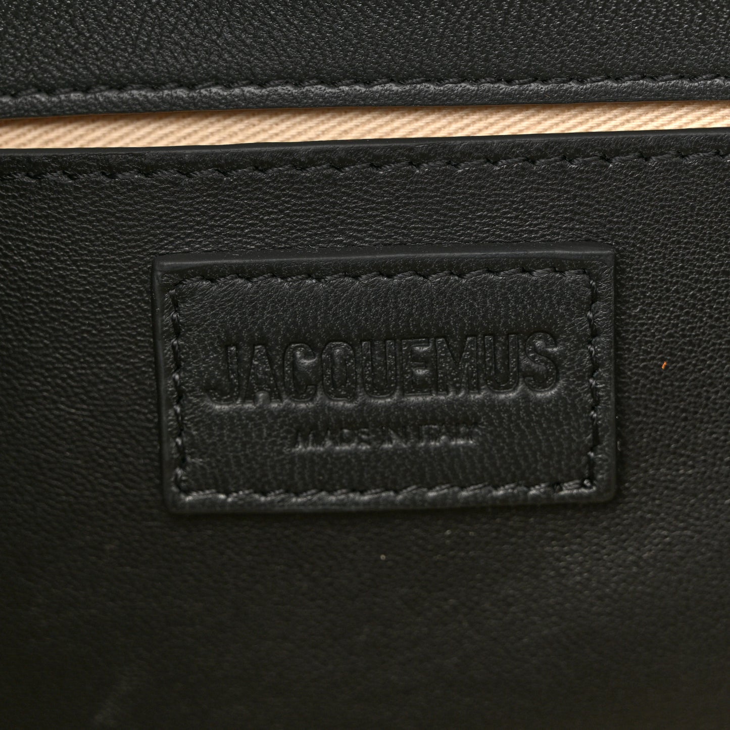 Soft Padded Denim Calfskin Le Bambimou Blue Black