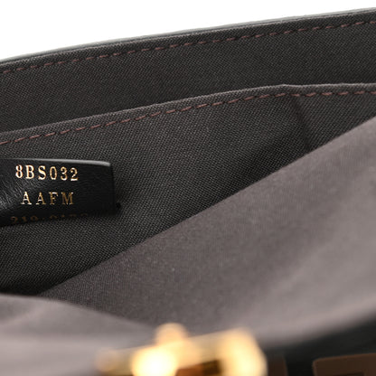 Fendi Vitello Soft F is Fendi Bi-Color FF 1974 Embossed Envelope Wallet On Chain with Pouches Maya Black 9 of 13