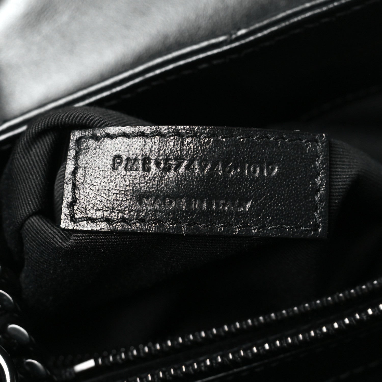 Saint Laurent Calfskin Y Quilted Monogram Monochrome Medium Loulou Chain Satchel Black 7 of 10