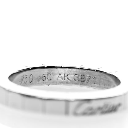 Cartier 18K White Gold Lanieres Ring 50 5.25 3 of 5