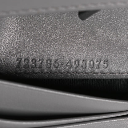 Gucci Calfskin GG Matelasse Card Case Wallet Grey 7 of 7