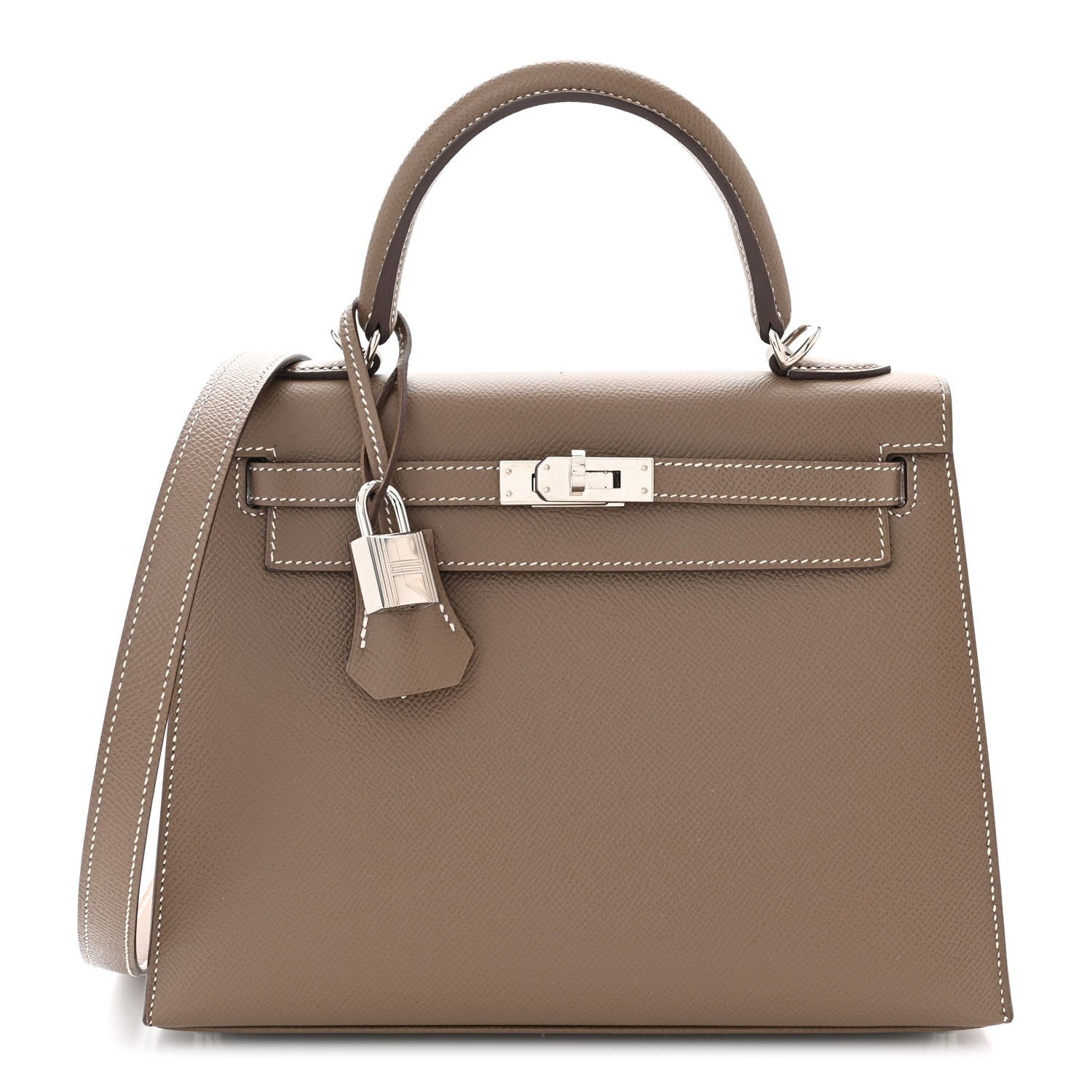 Hermes Epsom Kelly Sellier 25 Etoupe 1 of 11