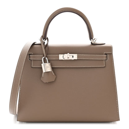 Hermes Epsom Kelly Sellier 25 Etoupe 1 of 11