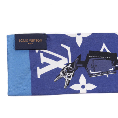 Louis Vuitton Silk Monogram Escale Confidential Bandeau Blue 3 of 3