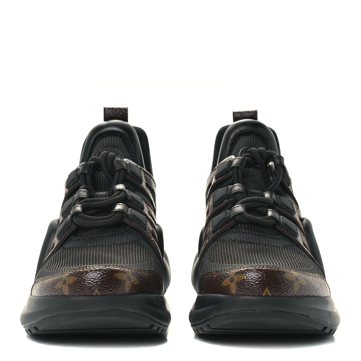 Calfskin Patent Monogram LV Archlight Sneakers 40.5 Black