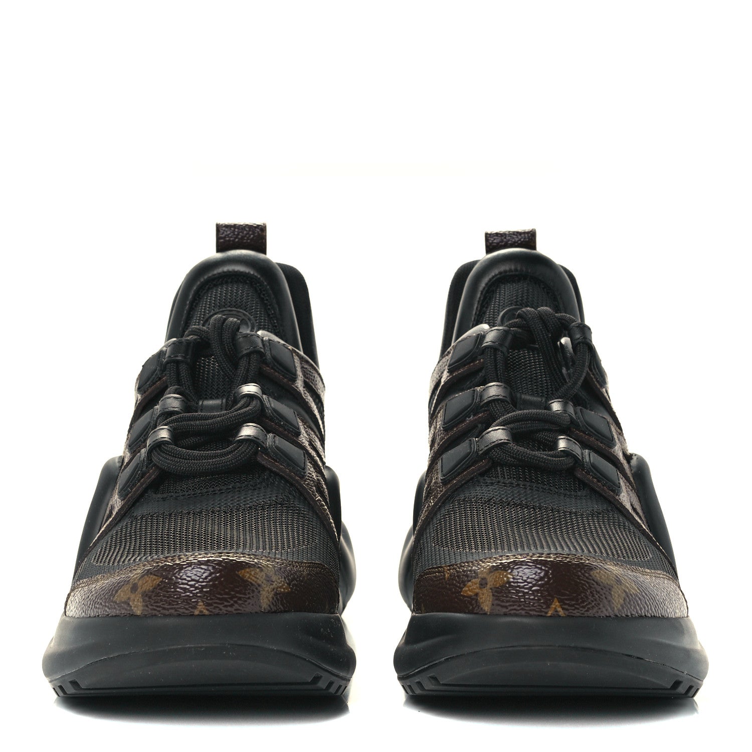 Louis Vuitton Calfskin Patent Monogram LV Archlight Sneakers 40.5 Black 2 of 11