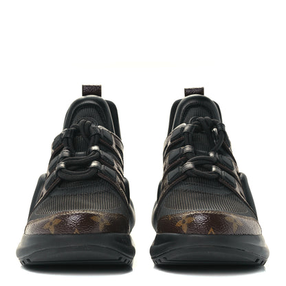 Louis Vuitton Calfskin Patent Monogram LV Archlight Sneakers 40.5 Black 2 of 11