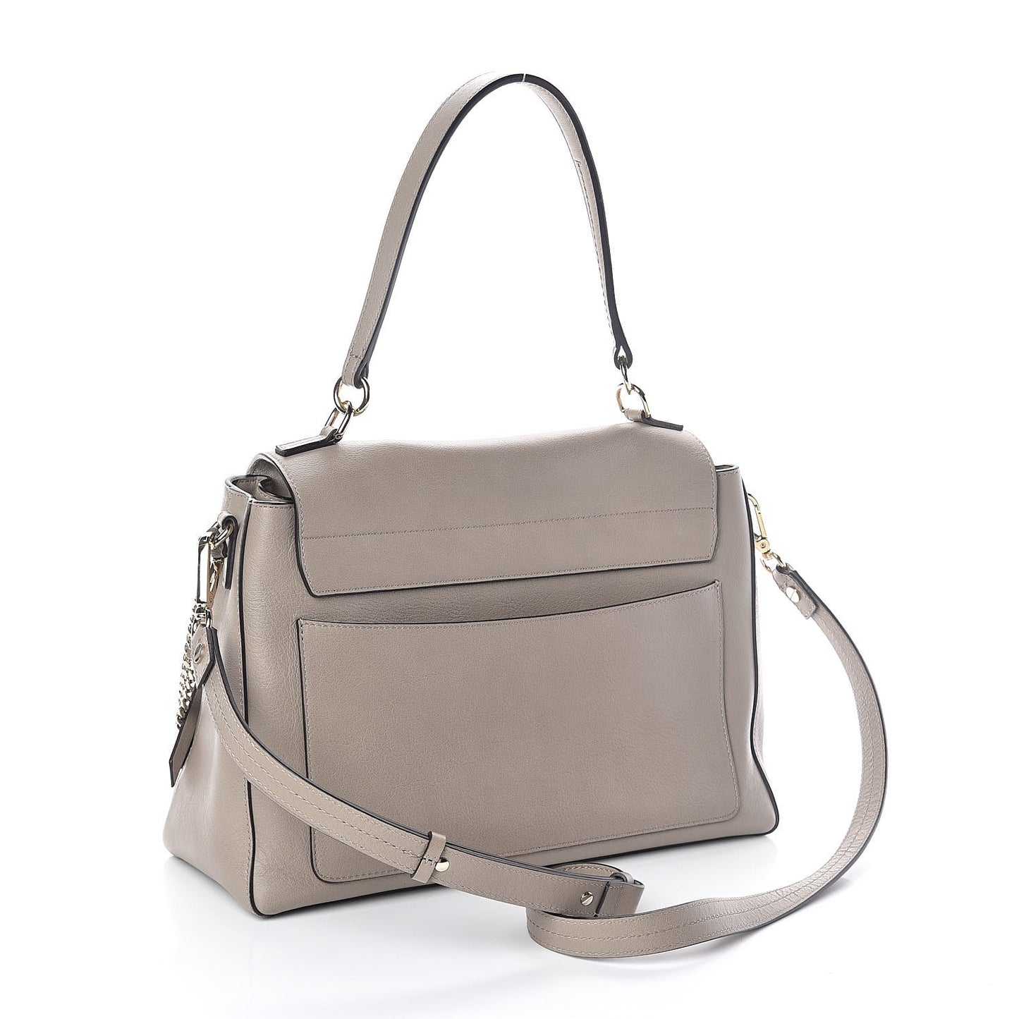 Calfskin Medium Faye Day Shoulder Bag Motty Grey