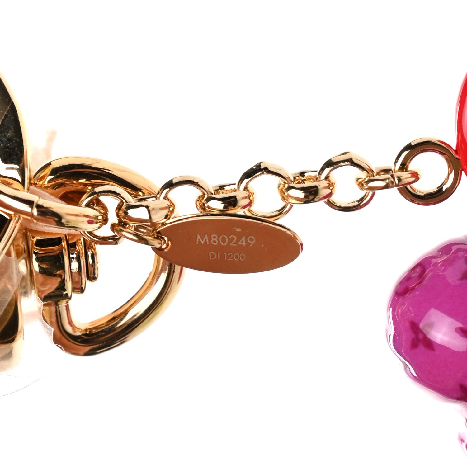 Louis Vuitton Resin Wood Vivienne Valentine Bag Charm Key Holder 5 of 6