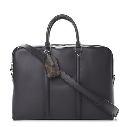 Louis Vuitton Cuir Ombre Porte-Documents Voyage Bandouliere Anthracite 1 of 18