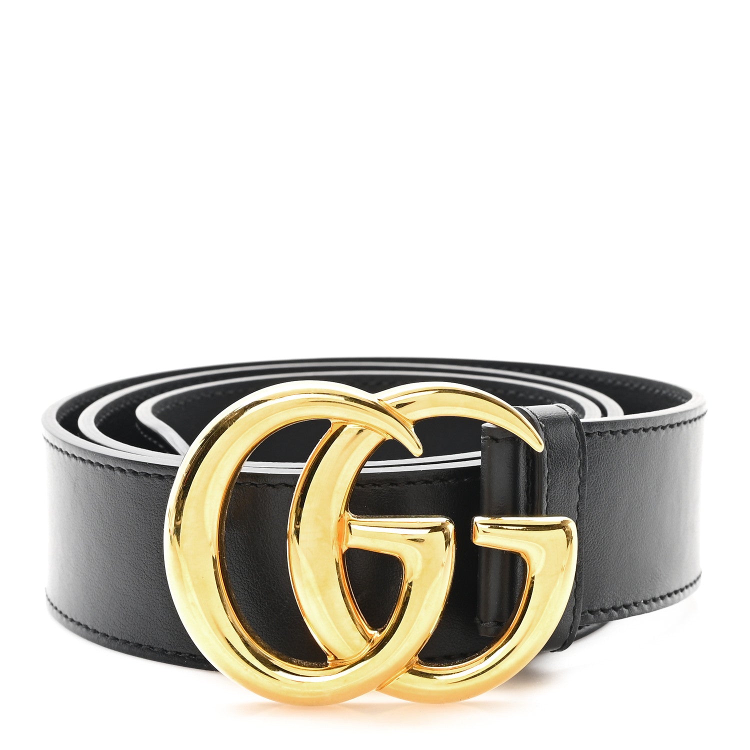 Gucci Calfskin Double G 40mm Belt 90 36 Black 1 of 5