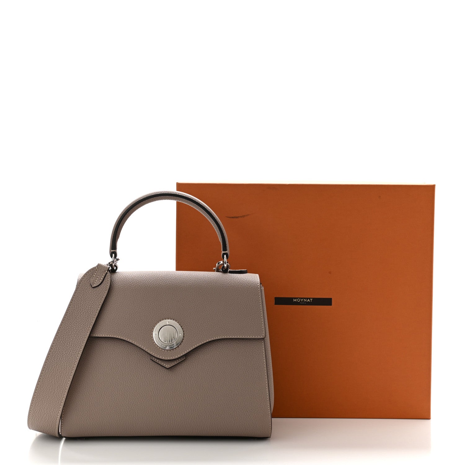 Moynat Taurillon Blush Voyage PM Tourterelle 12 of 12