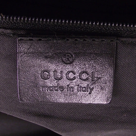 Suede Monogram Hobo Black