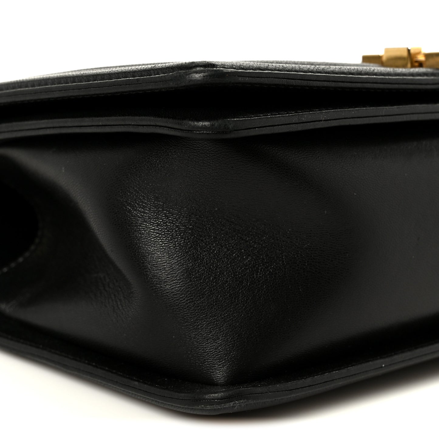 Lambskin Quilted Medium Boy Flap Black