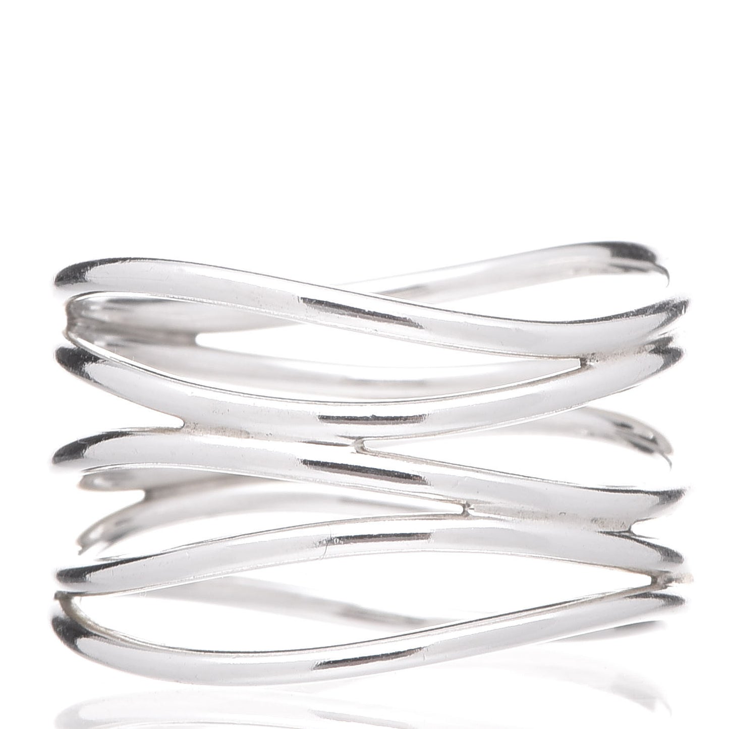 Sterling Silver Elsa Peretti 5 Row Wave Ring 54 7
