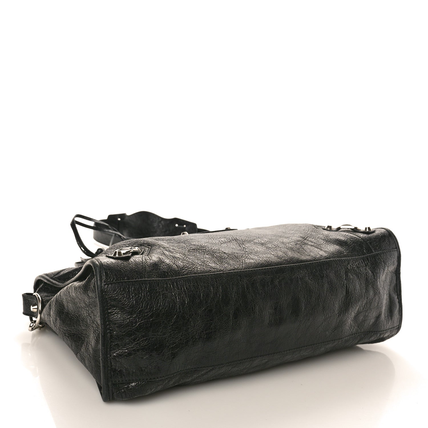 Balenciaga Chevre Silver Metallic Edge Hardware City Black 5 of 12