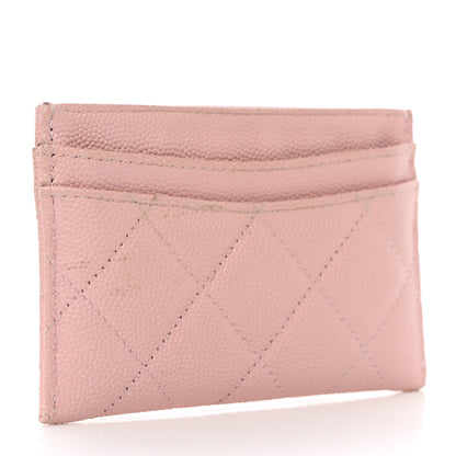 Chanel Caviar Quilted Card Holder Light Pink 3 of 10