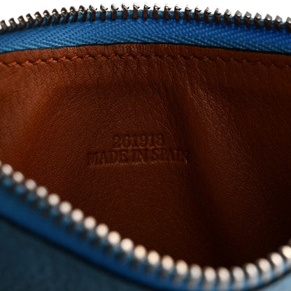 Loewe Soft Grained Calfskin Coin Card Holder Sky Blue 7 of 9