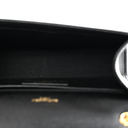 Saint Laurent Grain De Poudre Small Monogram Kate Satchel Black 5 of 10