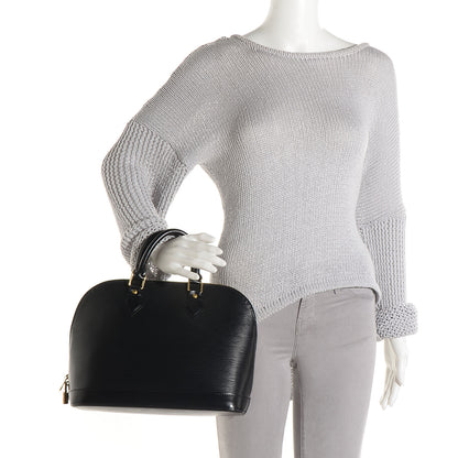 Louis Vuitton Epi Alma PM Black 2 of 7