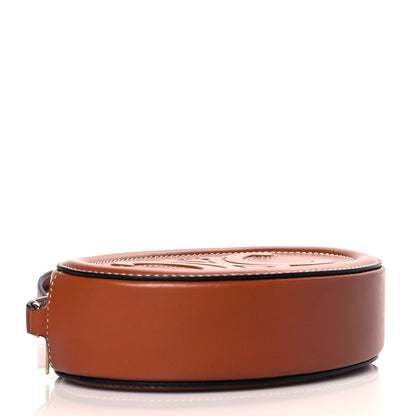 Celine Smooth Calfskin Cuir Small Triomphe Oval Crossbody Purse Tan 3 of 9